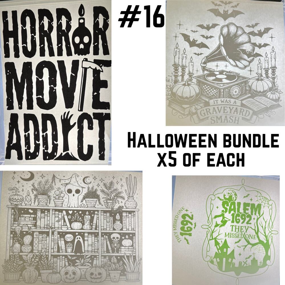 Spooky Halloween #2 Themed Screen Prints - 20 Prints total